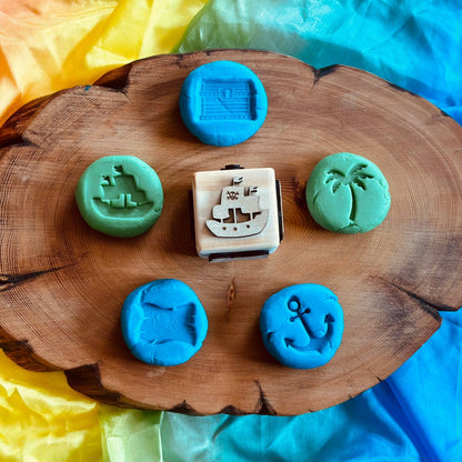 Toddler Play Dough Stamp – Choose Your Theme - from Open Hand Learning - Busy Bag Toddler Activity