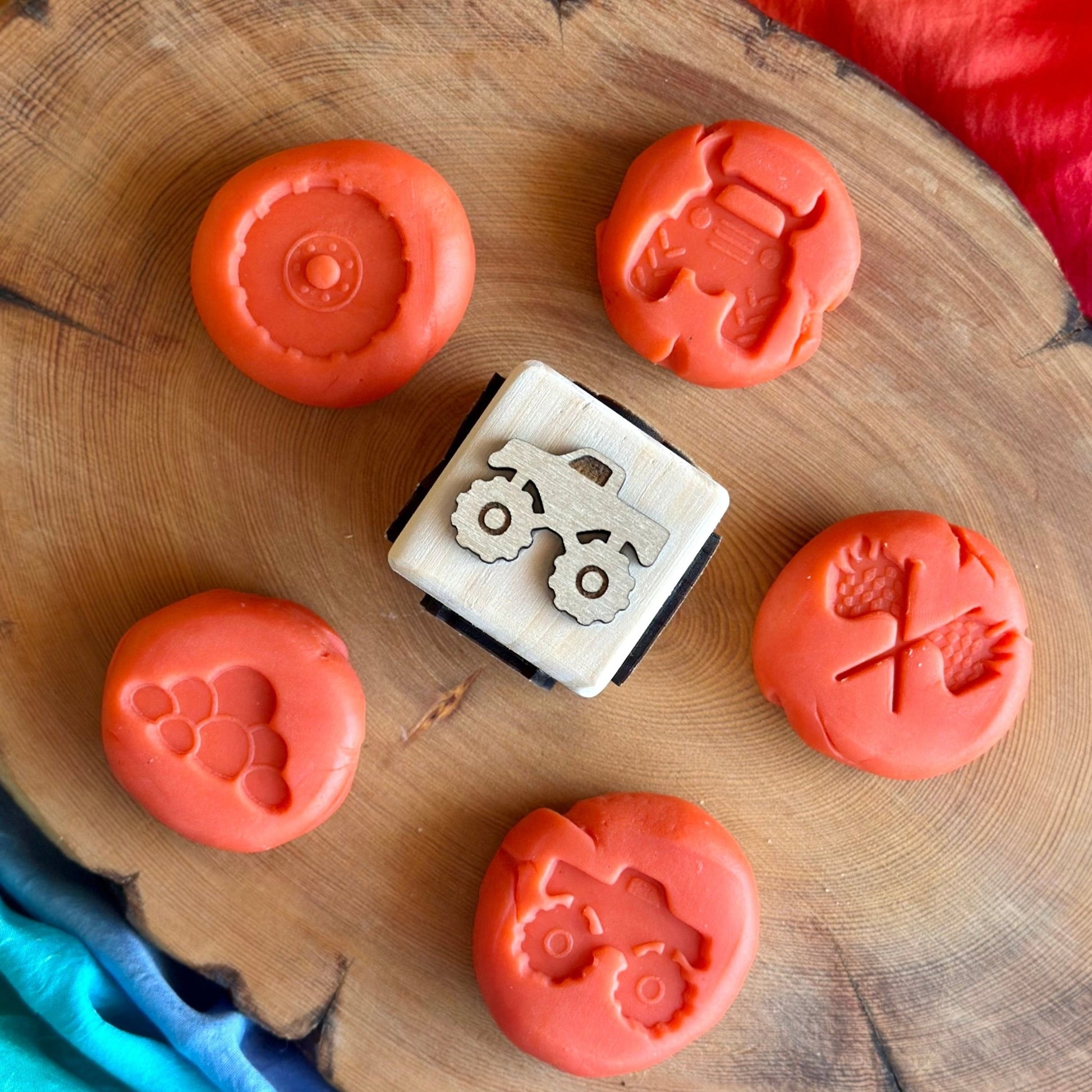 Toddler Play Dough Stamp – Choose Your Theme - from Open Hand Learning - Busy Bag Toddler Activity