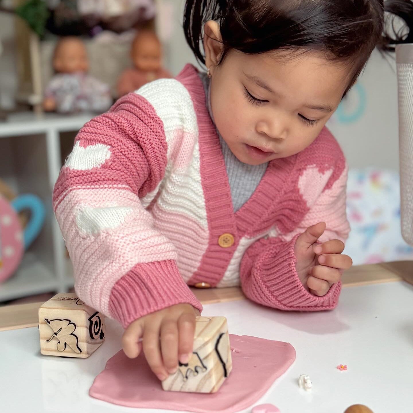 Toddler Play Dough Stamp – Choose Your Theme - from Open Hand Learning - Busy Bag Toddler Activity