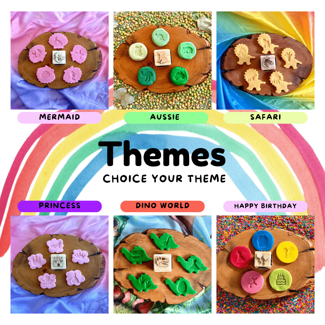 Toddler Play Dough Stamp – Choose Your Theme - from Open Hand Learning - Busy Bag Toddler Activity