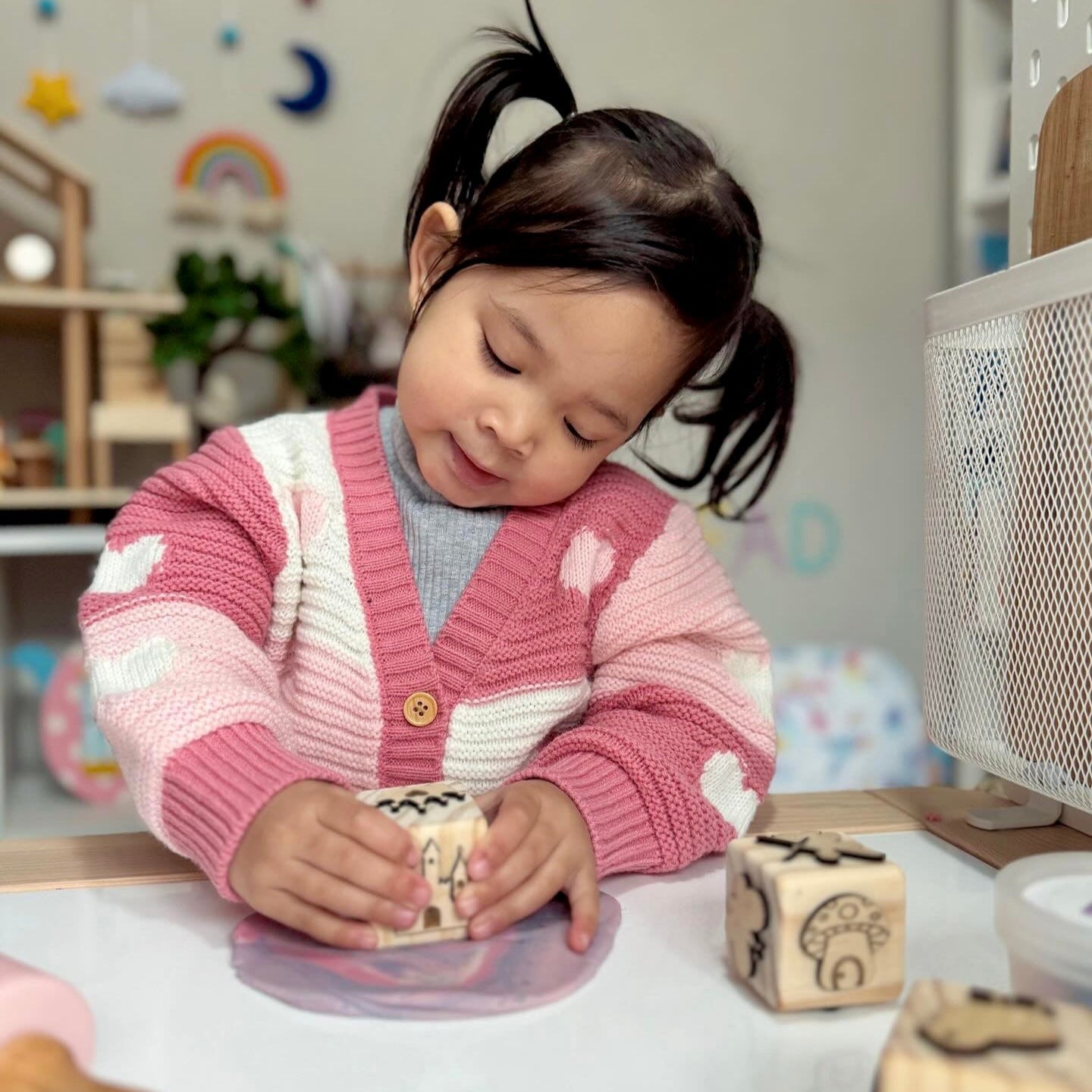 Toddler Play Dough Stamp – Choose Your Theme - from Open Hand Learning - Busy Bag Toddler Activity
