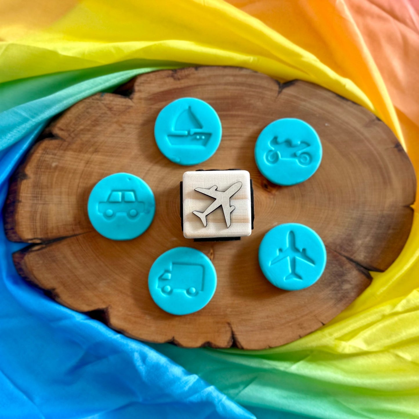 Toddler Play Dough Stamp – Choose Your Theme - from Open Hand Learning - Busy Bag Toddler Activity