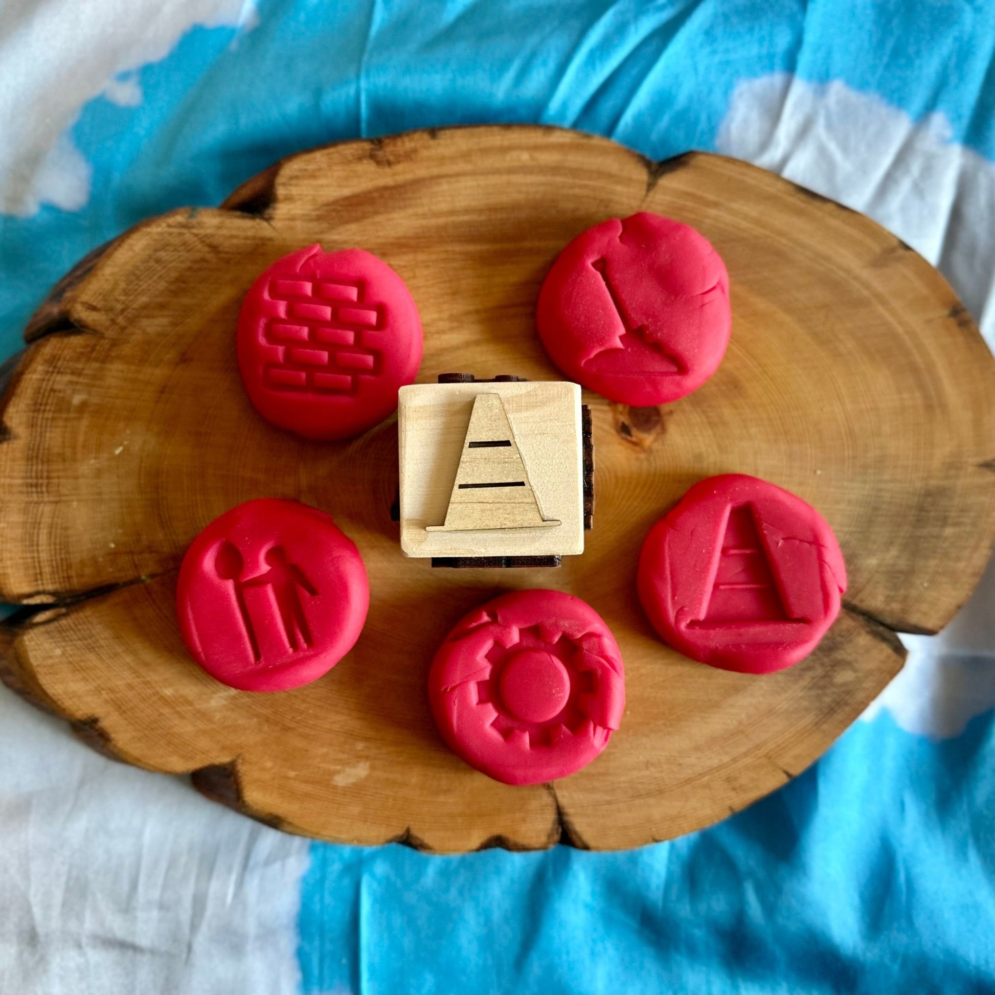 Toddler Play Dough Stamp – Choose Your Theme - from Open Hand Learning - Busy Bag Toddler Activity